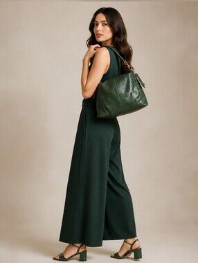 Nino Bossi Genuine Leather Hobo Bag
